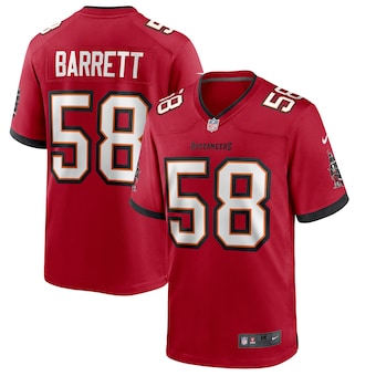 mens nike shaquil barrett red tampa bay buccaneers game jers